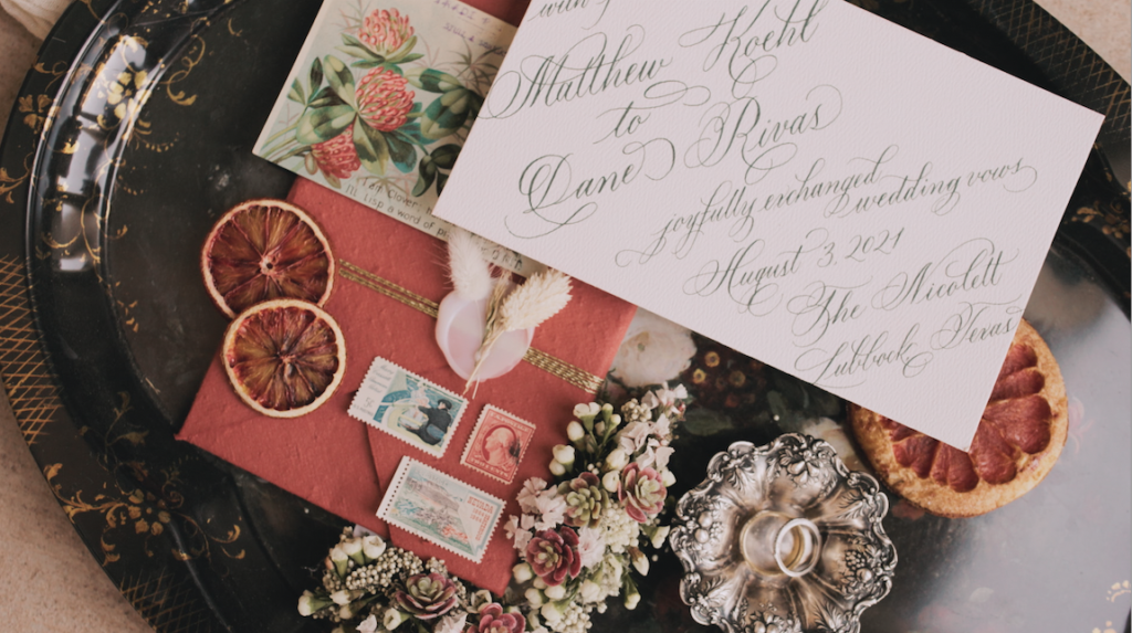 wedding invitation and stationery details