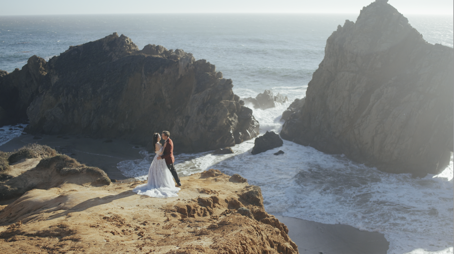 Big Sur elopement at the Keyhole at Pfeiffer Beach